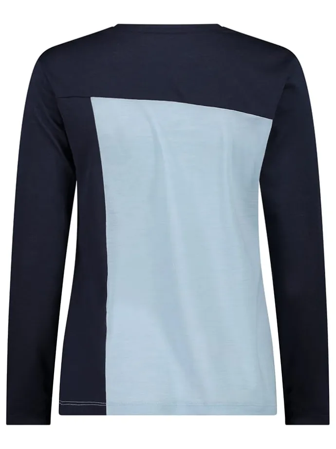 Funktionsshirt in Dunkelblau/ Hellblau