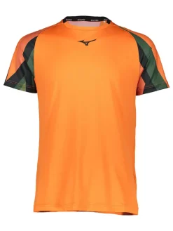 Funktionsshirt in Orange/ Grün/ Schwarz
