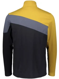 Funktionsshirt in Schwarz/ Ocker