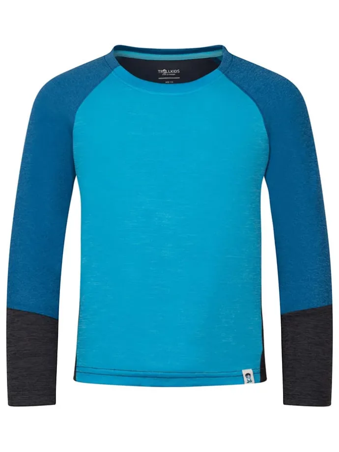 Funktionsshirt "Seiland" in Blau/ Schwarz