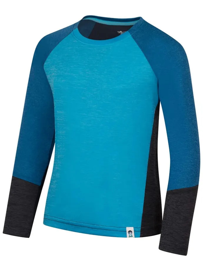 Funktionsshirt "Seiland" in Blau/ Schwarz