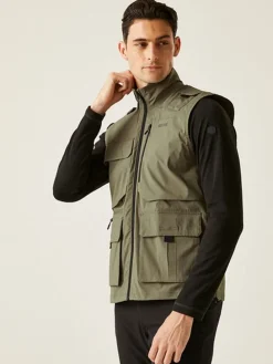 Funktionsweste "Travel Packaway" in Khaki