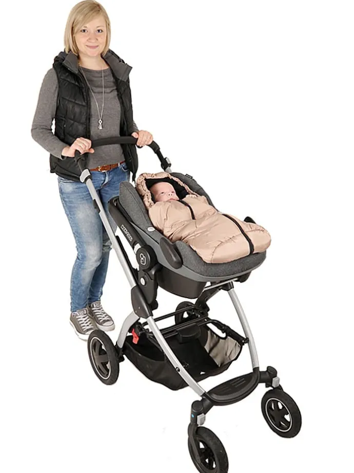 Fußsack "Fleece" in Beige - (L)80 x (B)40 cm