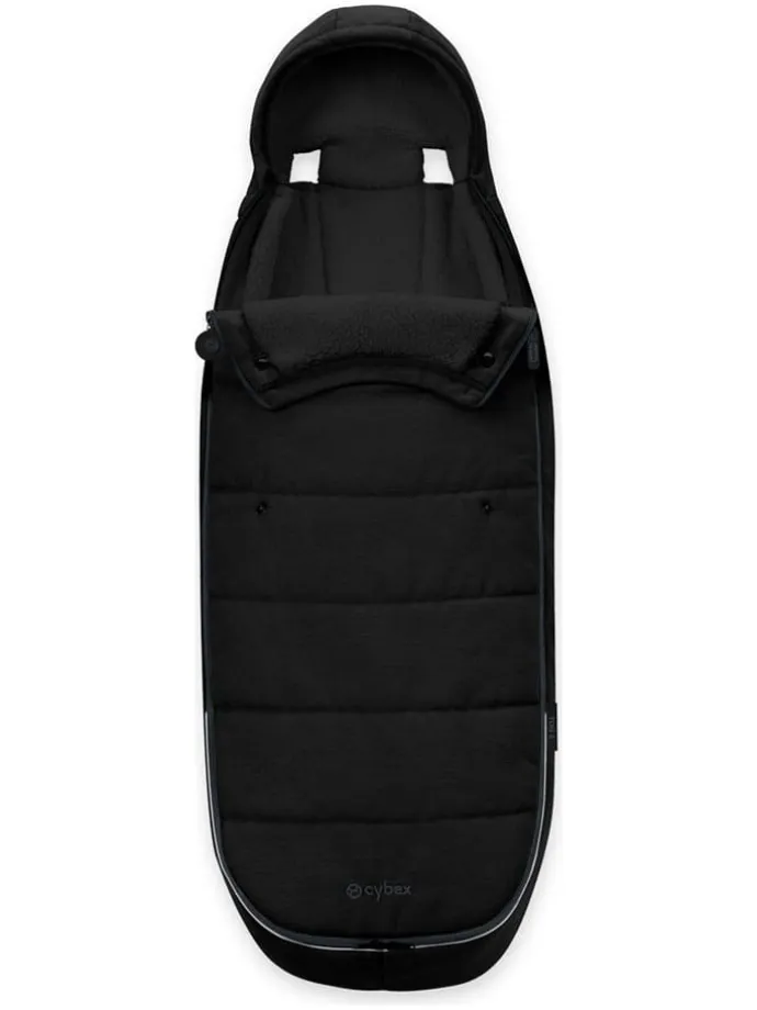 Fußsack "Gold" in Schwarz