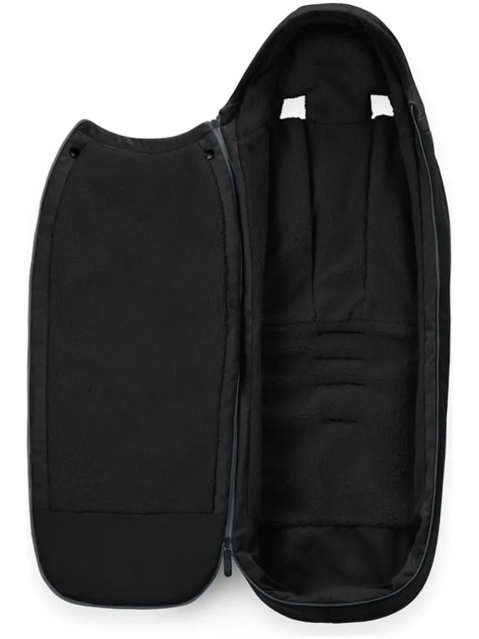 Fußsack "Gold" in Schwarz