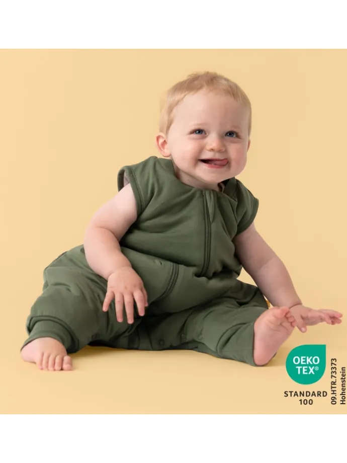 Ganzjahres Schlafsack mit Füßen, 2.5 TOG in Oliv