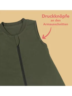 Ganzjahres Schlafsack mit Füßen, 2.5 TOG in Oliv