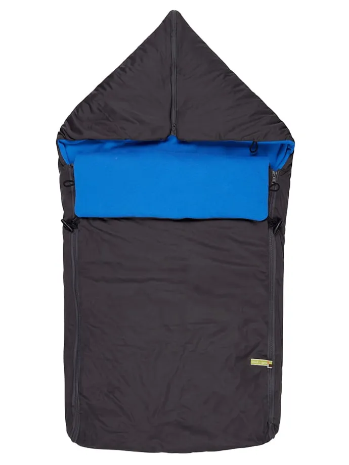 Ganzjahres-Fußsack in Dunkelblau/ Blau