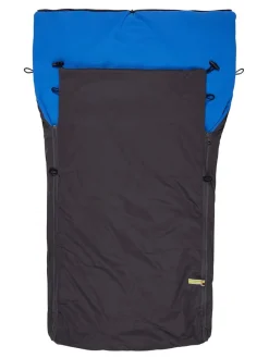 Ganzjahres-Fußsack in Dunkelblau/ Blau