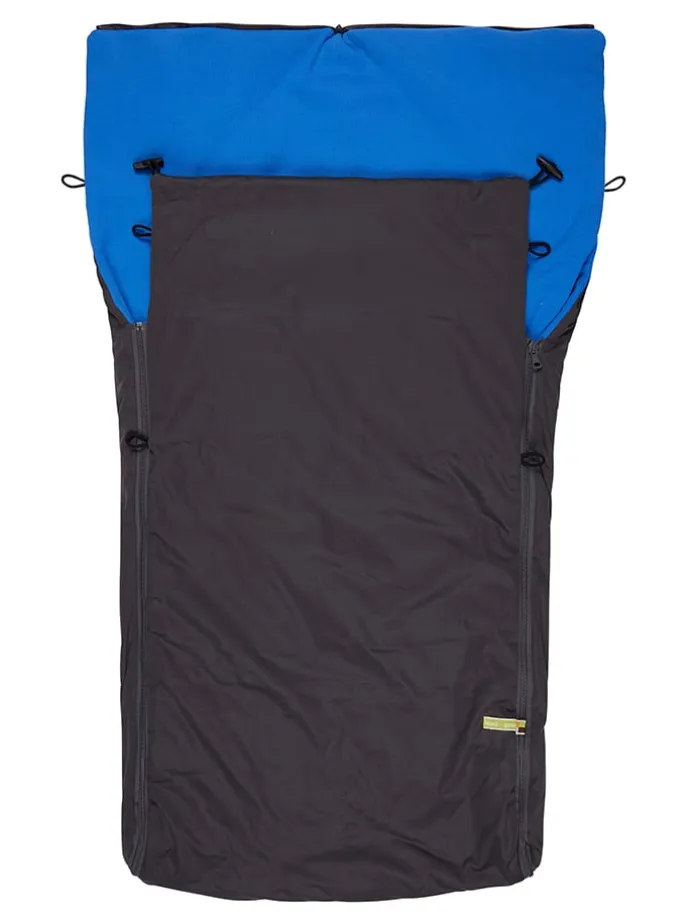 Ganzjahres-Fußsack in Dunkelblau/ Blau