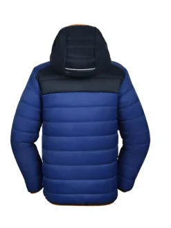 Ganzjahres-Steppjacke "Caspian"  in Blau/ Dunkelblau/ Orange