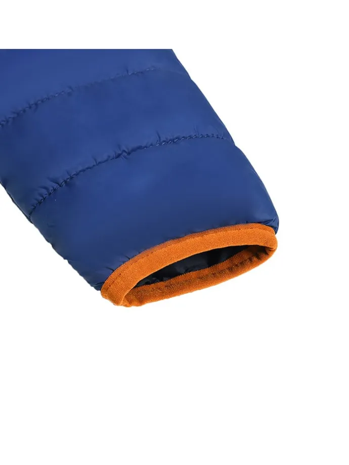 Ganzjahres-Steppjacke "Caspian" in Blau/ Dunkelblau/ Orange