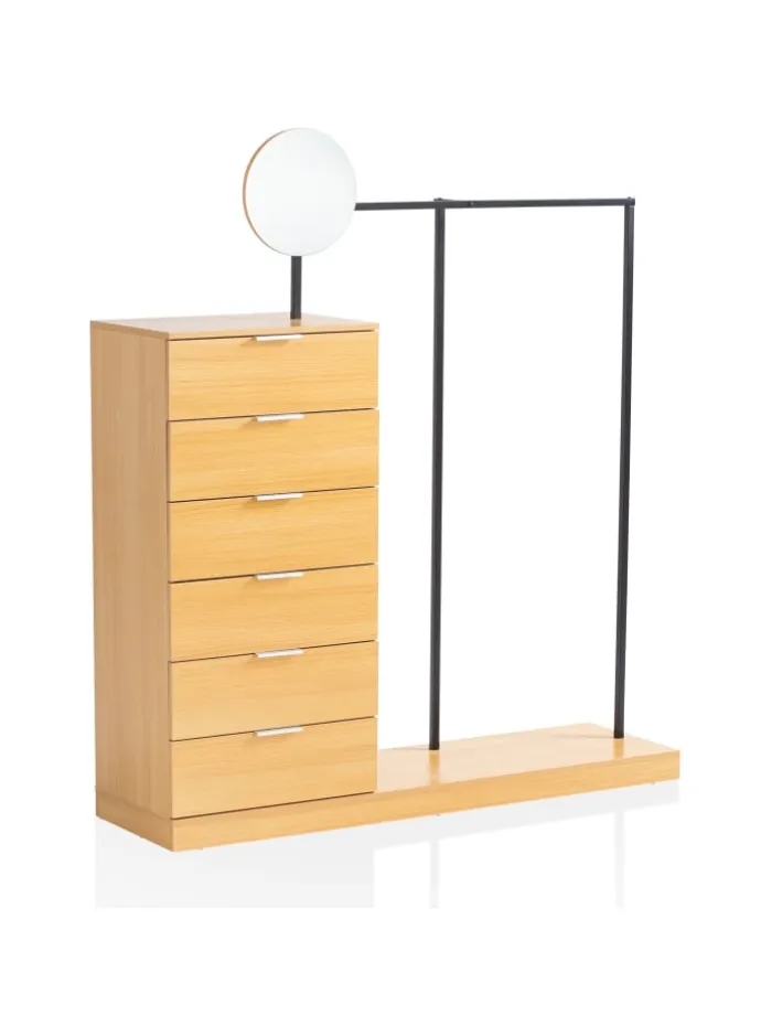 Garderobe Eiche-Dekor 145x165x40 cm Flurgarderobe Modern,