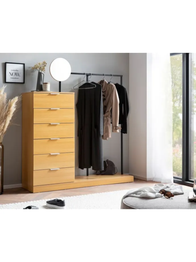 Garderobe Eiche-Dekor 145x165x40 cm Flurgarderobe Modern,