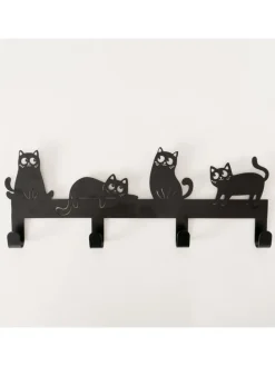 Garderobe "Mollie" in Schwarz - (L)43,5 cm