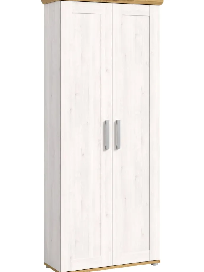 Garderobenschrank (B/H/T: 80x196x39 cm) in Sibiu Lärche Nachbildung