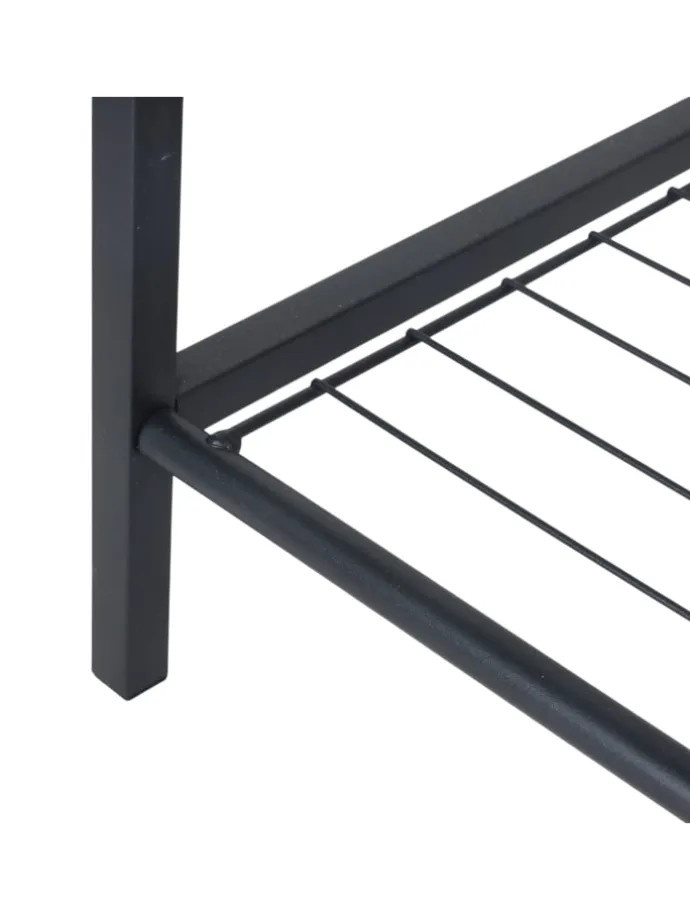 Garderobenständer in Schwarz/ Dunkelbraun - (B)80 x (H)190 x (T)30 cm