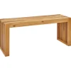Gartenbank BELLANO in Braun - (W) 105 x (H) 43 x (L) 35 cm