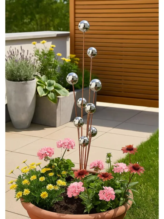 Gartendekoration BOULES in Braun