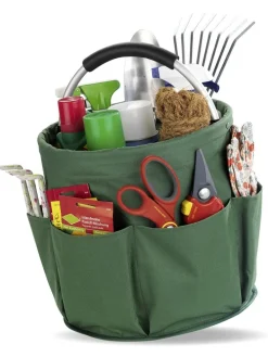 Gartenkorb "Maximex" in Grün - (H)26,5 x Ø 28 cm
