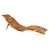 Gartenliege in Natur - (B)50 x (H)50 x (T)160 cm
