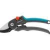 Gartenschere "PremiumCut - Trockenes Holz" in Schwarz/ Hellblau