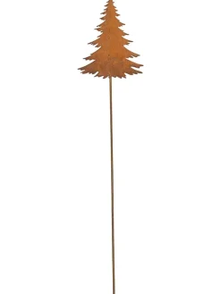 Gartenstab "Baum" in Hellbraun - (B)25 x (H)32,5 cm