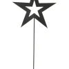 Gartenstab "Stern" in Schwarz - (H)58 x  Ø 28 cm