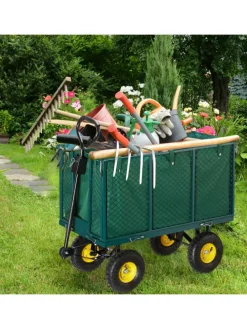 Gartenwagen in Grün