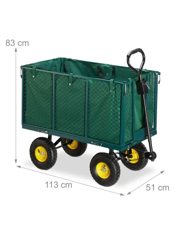 Gartenwagen in Grün