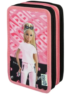 Gefülltes Federmäppchen "Barbie" in Rosa - (B)12 x (H)19 cm