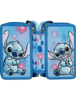 Gefülltes Federmäppchen "Lilo & Stitch" in Blau