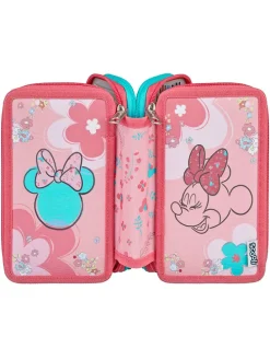 Gefülltes Federmäppchen "Minnie Mouse" in Rosa - (B)20 x (H)13 x (T)7,5 cm
