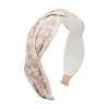 Geflochtener Haarreif flowers' in beige