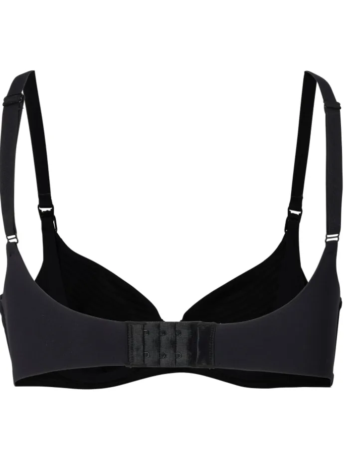 Gepolsterter Still-Bh Spacer Stripe Nursing Bra in Black