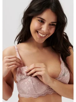 Gepolsterter Still-Bh Wired Bra Lace in Pale Mauve