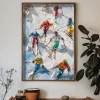 Gerahmter Holzkunstdruck - (L)70 x (B)50 cm
