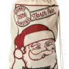 Geschenkesack "Santa Claus" in Beige/ Rot - (B)50 x (H)80 cm