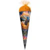 Geschenk-Schultüte klein Monstertruck Fire 50 cm, rund in Orange
