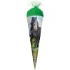 Geschenk-Schultüte klein Power Horse 50 cm, rund in Grün