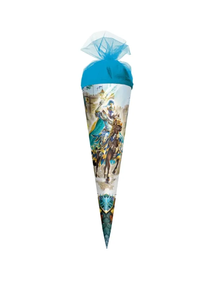 Geschenk-Schultüte klein Ritter 50 cm in Grün