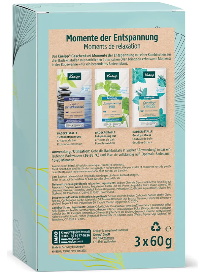Geschenkset "Momente der Entspannung", 3 Stück, je 60 g