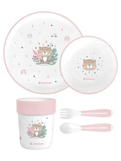 Geschirr Set Savanna 5-teilig in rosa