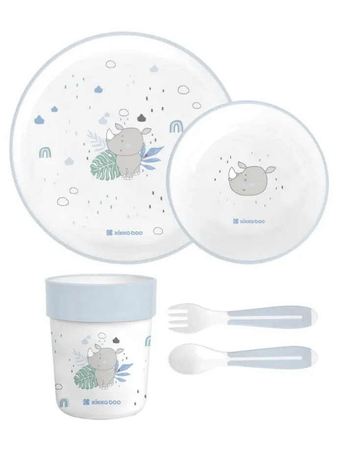 Geschirr Set Savanna 5-teilig in blau