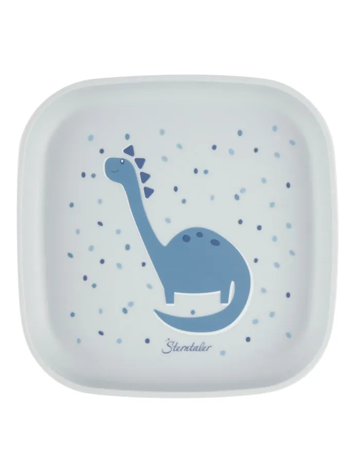 Geschirr-Set DINO Rexi in blaugrau