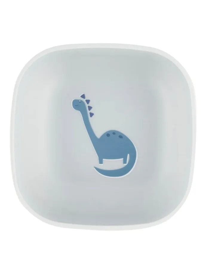 Geschirr-Set DINO Rexi in blaugrau