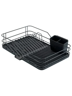 Geschirrständer in Schwarz - (B)43 x (H)10 x (T)31 cm