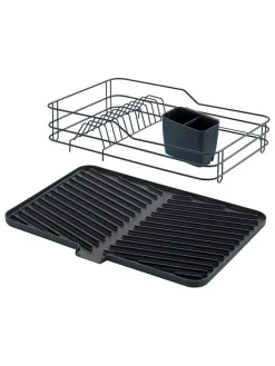 Geschirrständer in Schwarz - (B)43 x (H)10 x (T)31 cm