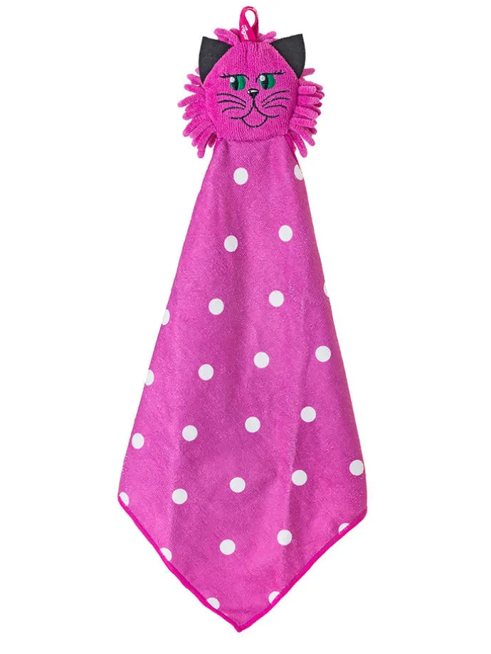 Geschirrtuch "Felix" in Pink - (L)64 cm