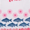 Geschirrtuch "La Mer" in Rot/ Blau - (L)70 x (B)50 cm
